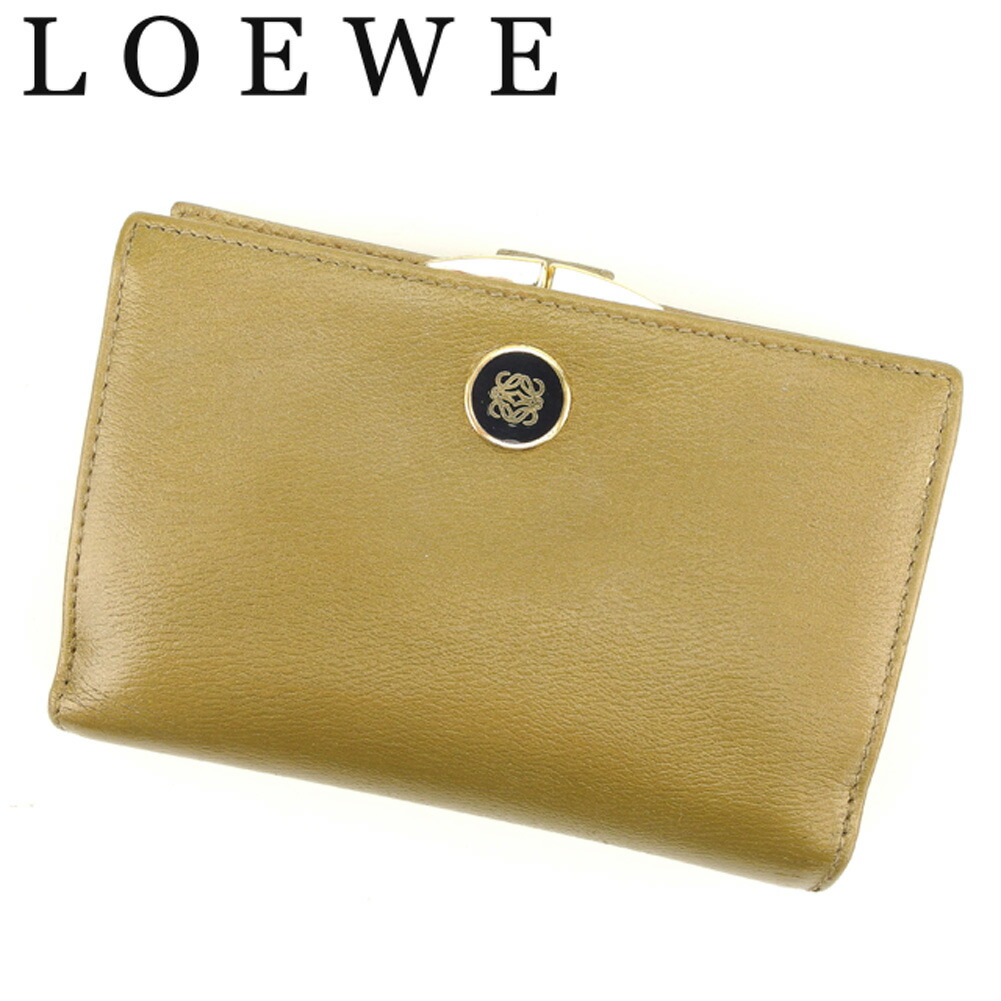 楽天市場】ロエベ LOEWE 二つ折り財布 アナグラム ゴールド