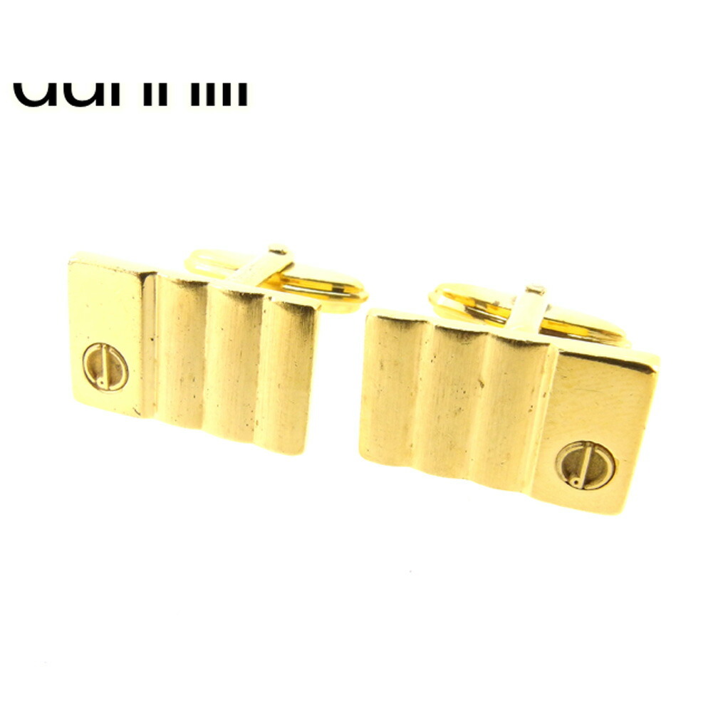 【雨季得SALE★21％OFF引き換え証】ダン吸血鬼 Dunhill 折り返し d目じるし 真四角形姿 ゴールド レディース 中古 ブランド名 御機嫌ブランド名 ヴィンテージ