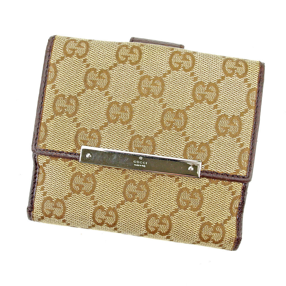 楽天市場】グッチ 財布 GGキャンバス 2つ折り Wホック グリーン