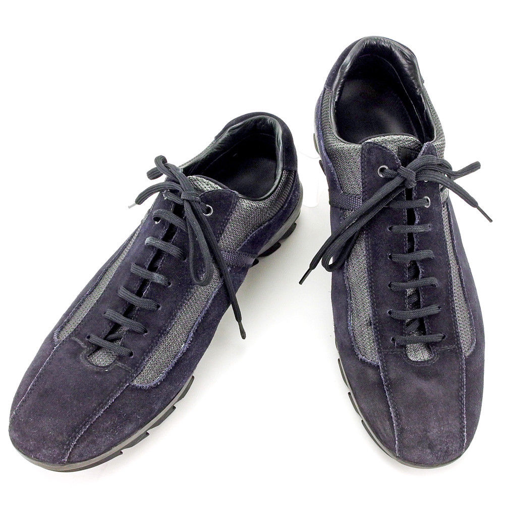 【雨季得SALE★21％OFFクーポン券】プラダ PRADA スニーカー 黒いこと レディース 中古 ブランド名 ご機嫌ブランド名 ヴィンテージ