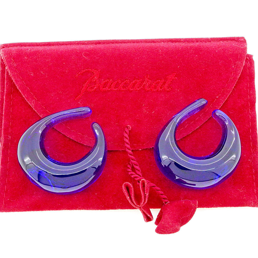 Baccarat 赤クリスタル ロングピアス Baccarat 赤クリスタル ロングピアス