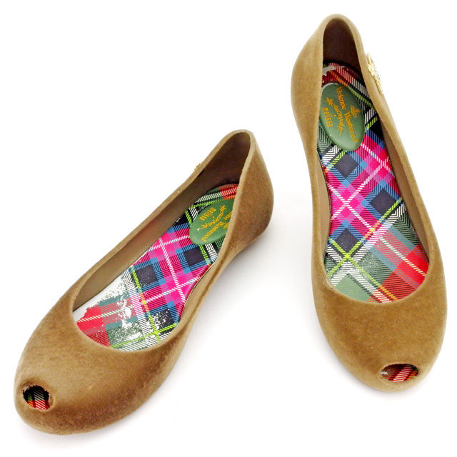 【お買い物マラソン★30%OFFクーポン】ヴィヴィアンウエストウッド Vivienne Westwood パンプス アングロマニア オーブ メリッサコラボ 香り付き ブラウン×ゴールド系 レディース 中古 ブランド ハイブランド ヴィンテージ|ブランドデポ