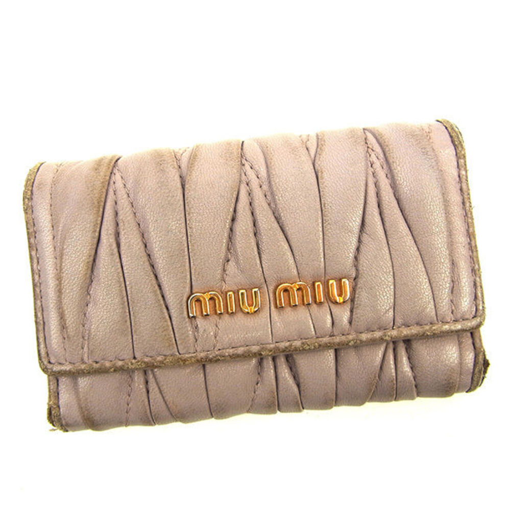 miumiu ミュウミュウ マテラッセ キーケース マドラス 楽天市場】ミュウミュウ MIU MIU レディース キーケース MADRAS