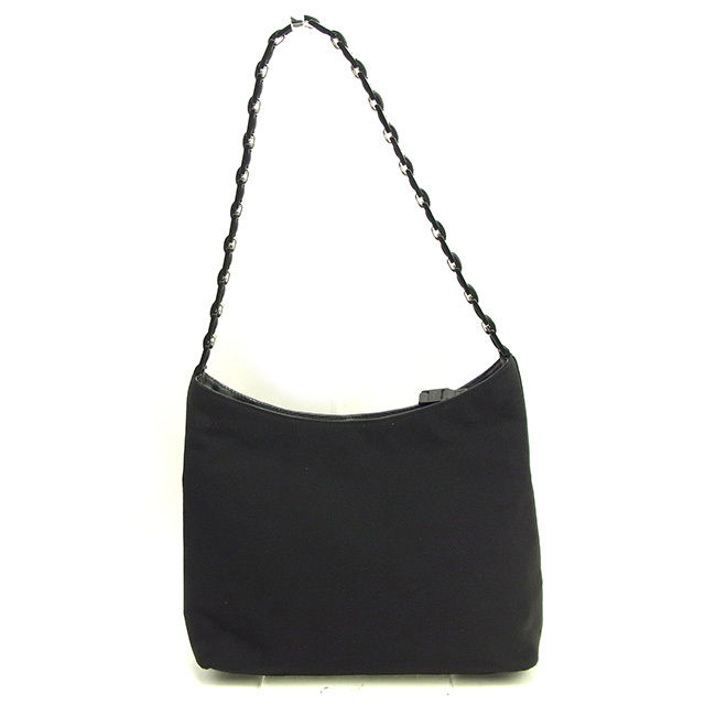【雨季得SALE★21％OFFクーポン券】サルヴァトーレフェラガモ Salvatore Ferragamo ショルダーバッグ ヴァラチェーン 黒いこと×しろがね色 レディース 中古 ブランド名 ご機嫌ブランド名 ヴィンテージ