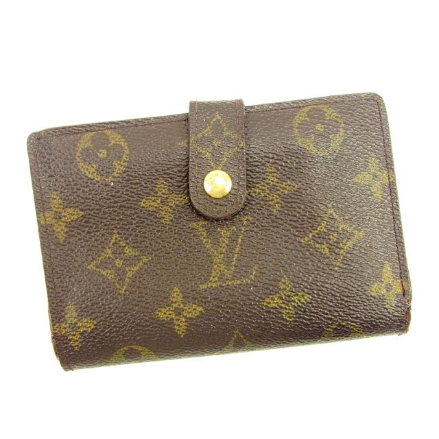 【月代わりの人大売り出し★29％OFFクーポン券】ルイ・ヴィトン LOUIS VUITTON 二つ折り紙入れ モノグラム ポルトモネビエヴィエノワ 赤銅色 レディース 中古 ブランド名 ご機嫌ブランド名 ヴィンテージ