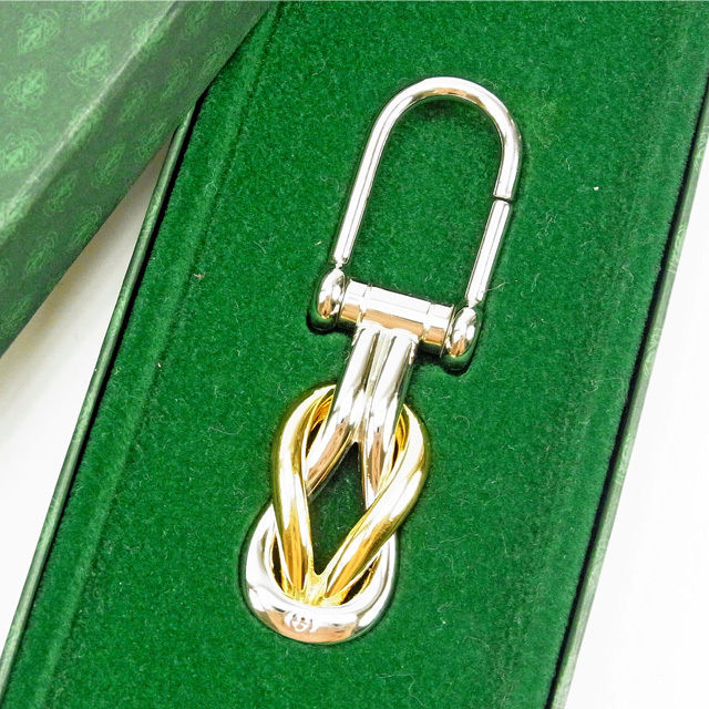 【Fashion Special Fair★24％OFFクーポン】グッチ GUCCI キーホルダー ゴールド×シルバー レディース 中古 ブランド ハイブランド ヴィンテージ 26,354円