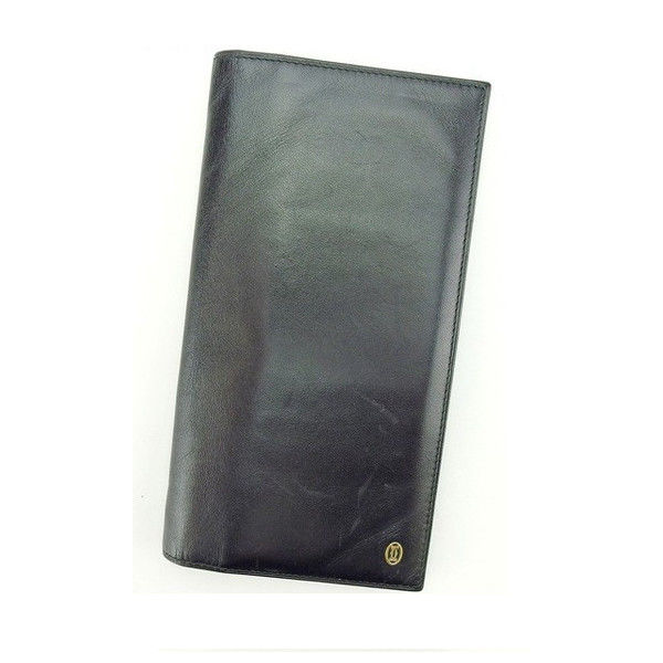 【新生活応援★29％OFFクーポン】カルティエ CARTIER 長財布 パシャ ブラック×ゴールド レディース 中古 ブランド ハイブランド ヴィンテージ