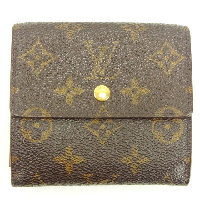 【Fashion Special Fair★24％OFFクーポン】ルイ・ヴィトン LOUIS VUITTON 二つ折り財布 モノグラム ポルトモネビエカルトクレディ ブラウン レディース 中古 ブランド ハイブランド ヴィンテージ