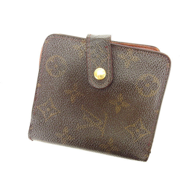 【Fashion Special Fair★28％OFF引き換え証】ルイ・ヴィトン LOUIS VUITTON 二つ折り札入れ モノグラム コンパクトジップ 赤銅色 レディース 中古 ブランド名 ご機嫌ブランド名 ヴィンテージ レディース財布-バッグ・小物・ブランド雑貨