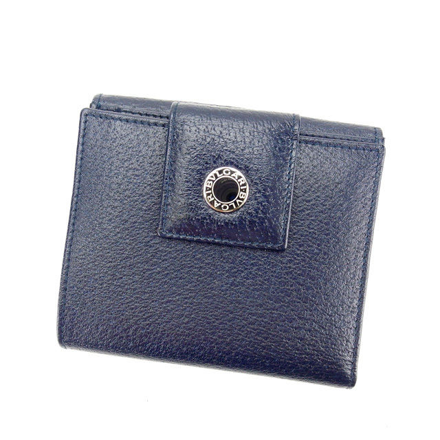 【土日BIG SALE★27％OFF引き換え証】ブル小峡谷 BVLGARI 二つ折り紙入れ ブル小峡谷 ブル小峡谷 米国海軍 レディース 中古 ブランド名 ご機嫌ブランド名 ヴィンテージ