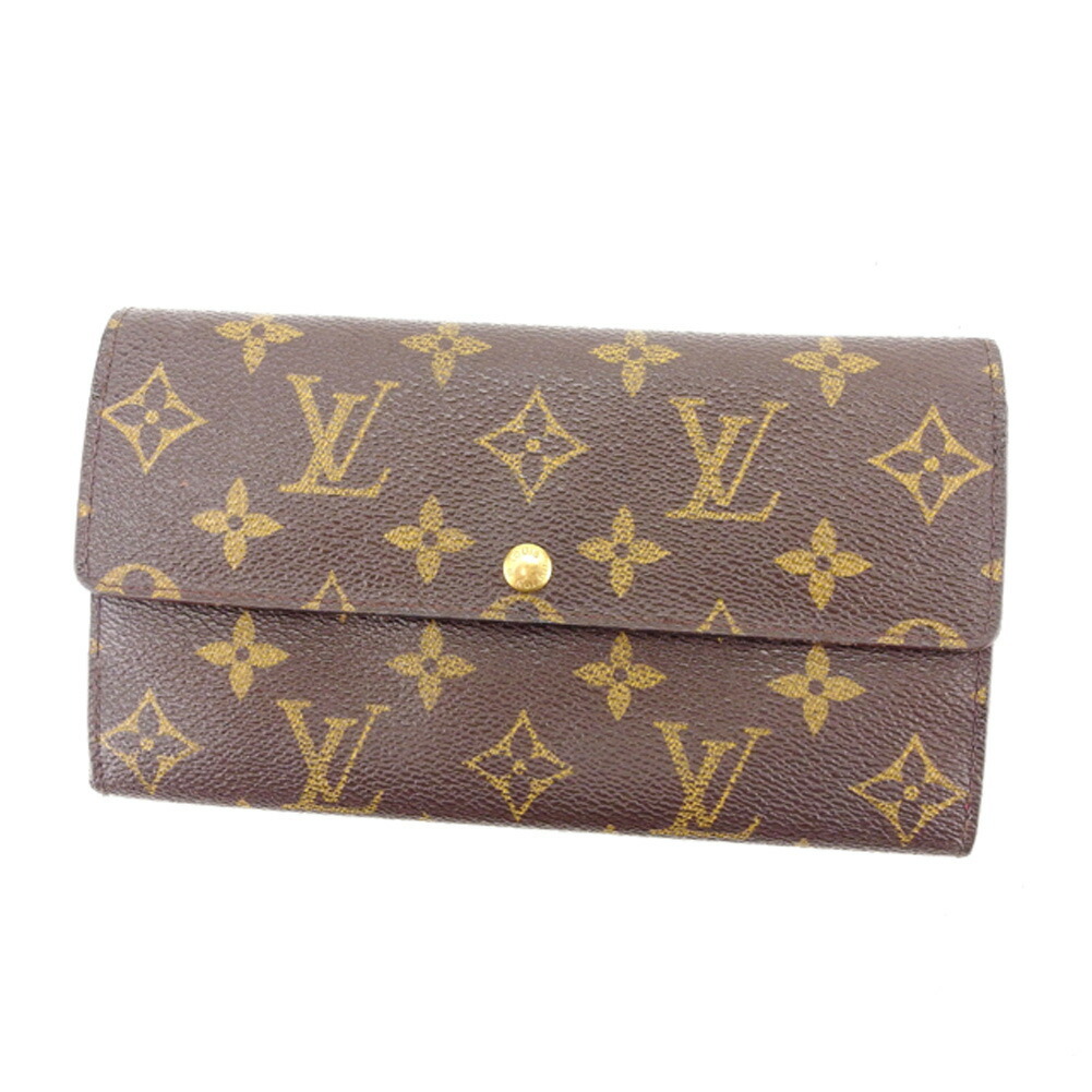 値下げ！美品　ルイヴィトンモノグラム ポルトフォイユエミリー長財布　オレンジ LOUIS VUITTON/ルイ・ヴィトン】 ポルトフォイユ・ブラザ NM