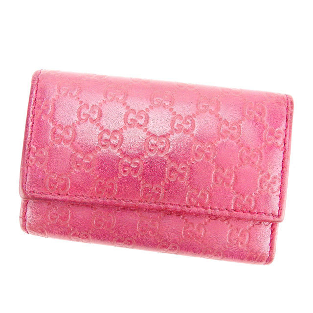 【新品未使用】価格交渉可GUCCI ピンク レザー キーケース 楽天市場】グッチ GUCCI キーケース 6連キーケース レディース