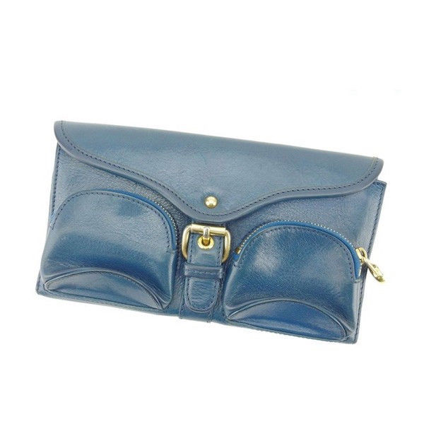 【お買い物マラソン★30％OFFクーポン】マークジェイコブス MARC JACOBS 長財布 ブルー レディース 中古 ブランド ハイブランド ヴィンテージ｜ブランドデポ