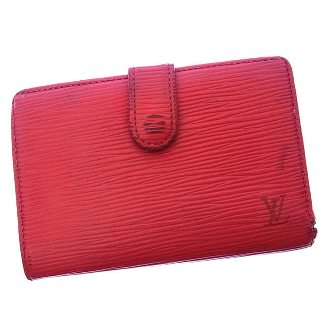 【お買い物マラソン★30％OFFクーポン】ルイ・ヴィトン LOUIS VUITTON 二つ折り財布 エピ ポルトモネビエヴィエノワ カスティリアンレッド レディース 中古 ブランド ハイブランド ヴィンテージ