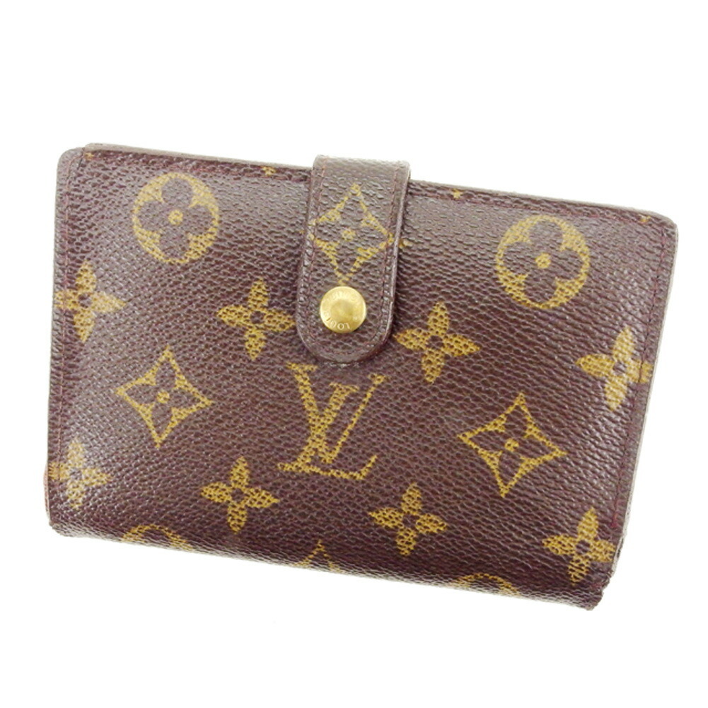 【Fashion Special Fair★24％OFFクーポン】ルイ・ヴィトン LOUIS VUITTON 二つ折り財布 モノグラム /ポルトモネ　ビエヴィエノワ ブラウン レディース 中古 ブランド ハイブランド ヴィンテージ
