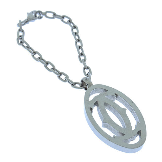 【Fashion Special Fair★24％OFFクーポン】カルティエ CARTIER キーホルダー 2Cモチーフ シルバー レディース 中古 ブランド ハイブランド ヴィンテージ