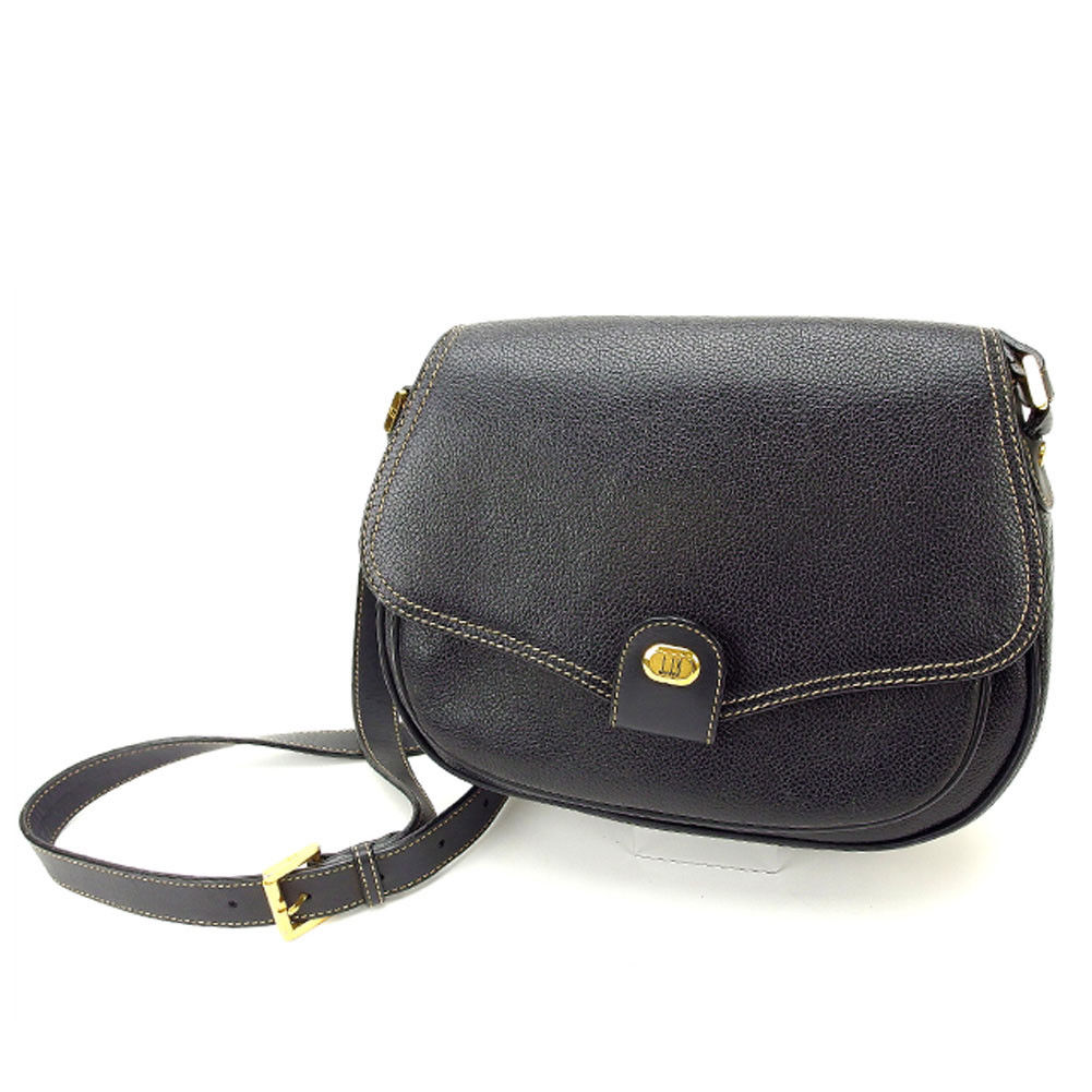 【雨季得SALE★21％OFFクーポン券】ダン吸血鬼 Dunhill ショルダーバッグ 黒いこと レディース 中古 ブランド名 ご機嫌ブランド名 ヴィンテージ