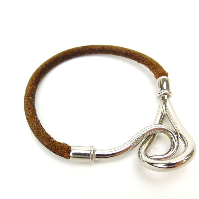 【お買い物マラソン★30%OFFクーポン】エルメス HERMES ブレスレット /ジャンボブレス ブラウン×シルバー レディース 中古 ブランド ハイブランド ヴィンテージ|ブランドデポ