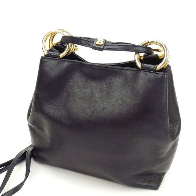 【雨季得SALE★21％OFFクーポン券】バリー BALLY ショルダーバッグ 黒いこと×ゴールド レディース 中古 ブランド名 ご機嫌ブランド名 ヴィンテージ
