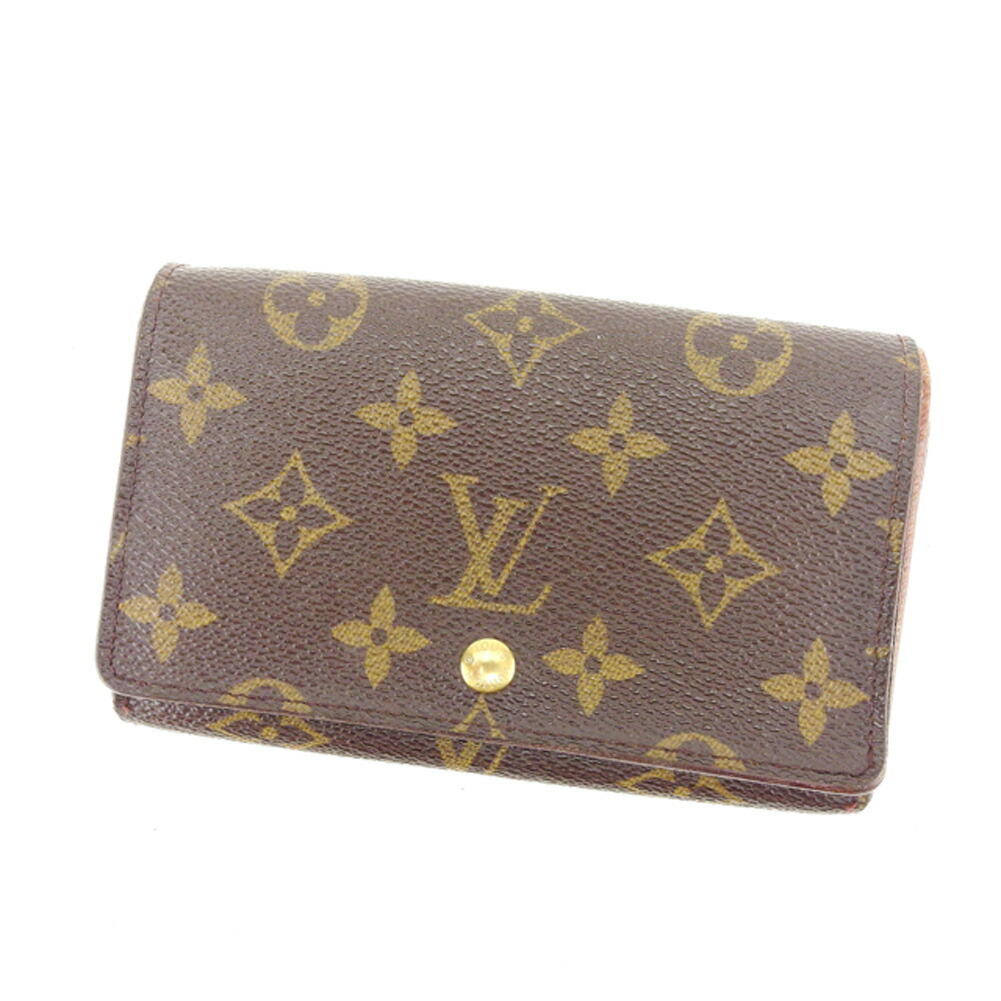 【BIGお買い物ラリー★30%OFFセール中】ルイ・ヴィトン LOUIS VUITTON 長財布モノグラム ポルトモネビエトレゾール ブラウン ベージュ ゴールド レディース 中古 t15596-1_wm.jpg