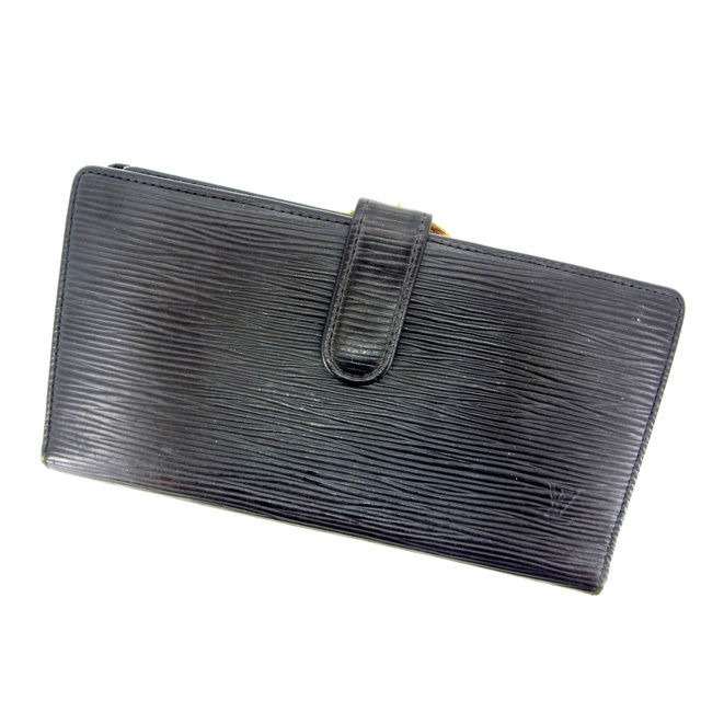 【新生活応援★29％OFFクーポン】ルイ・ヴィトン LOUIS VUITTON 二つ折り財布 エピ /コンチネンタル・クラッチ ブラック レディース 中古 ブランド ハイブランド ヴィンテージ