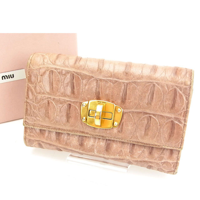 楽天市場】ミュウミュウ miumiu 財布 三つ折り財布 5MH021 2B8G