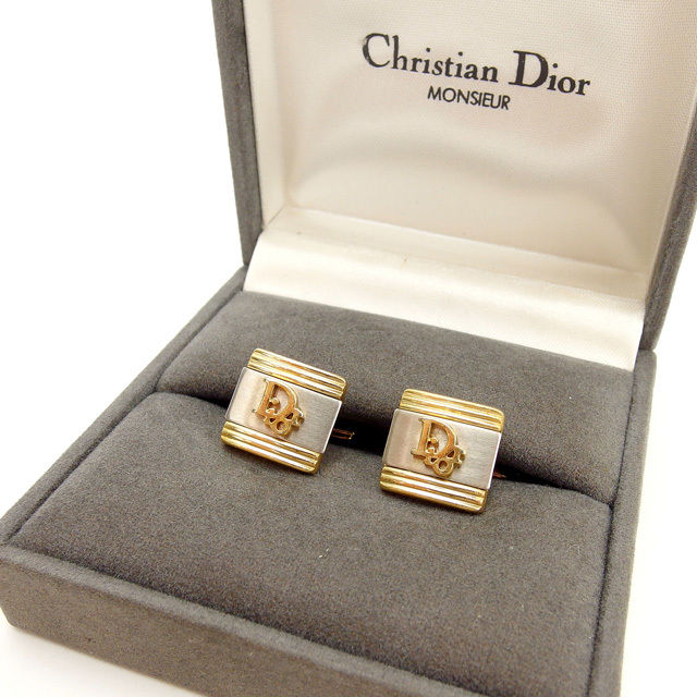 【月入れ替わり大売り出し★29％OFFクーポン券】ディオール Christian Dior 折り返し ゴールド×しろがね色 レディース 中古 ブランド名 御機嫌ブランド名 ヴィンテージ