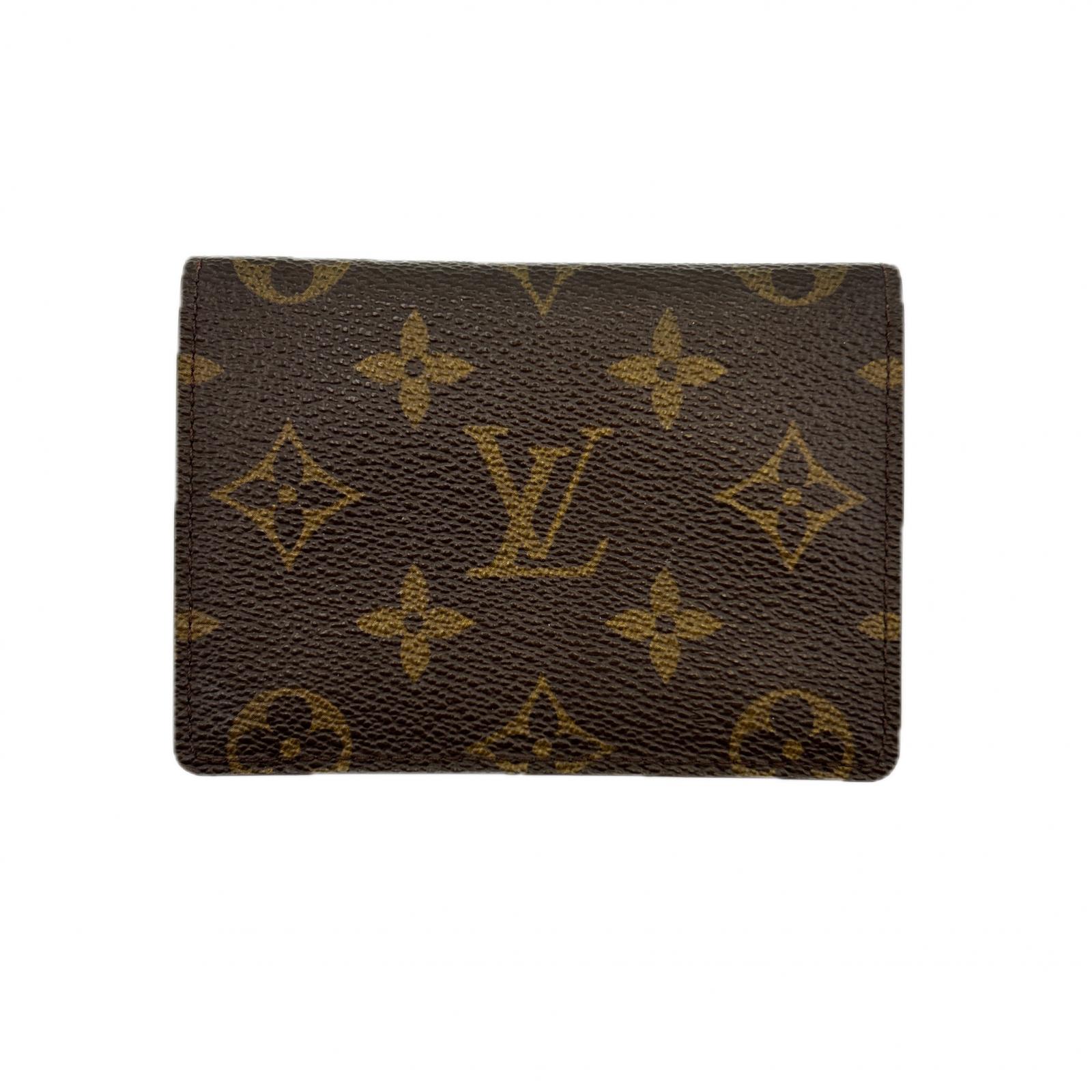 【月入れ替わり大売り出し★29％OFF引き換え証】ルイ・ヴィトン LOUIS VUITTON 通行手形容れもの モノグラム /オポルト2カルトヴェルティカル  赤銅色 レディース 中古 ブランド名 ご機嫌ブランド名 ヴィンテージ