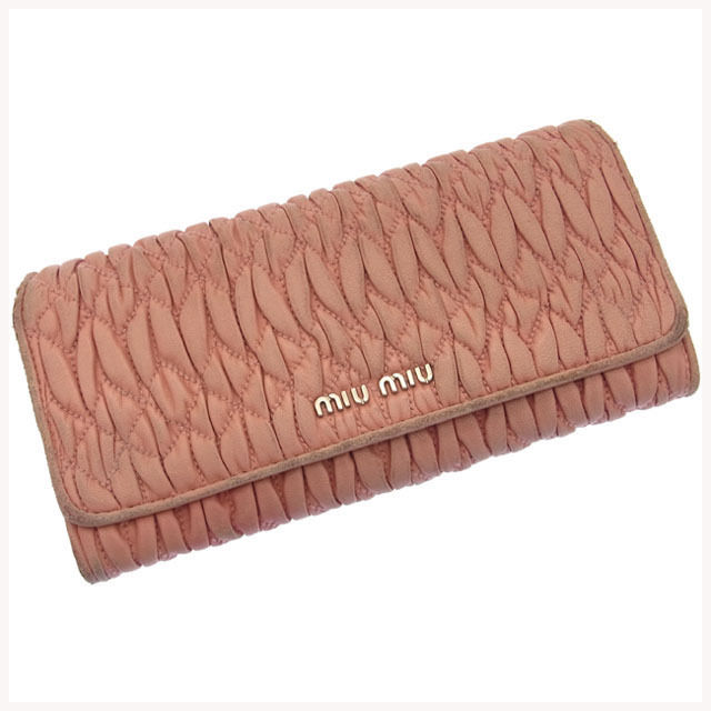 楽天市場】miumiu(ミュウミュウ) マテラッセ ビジュー 長財布