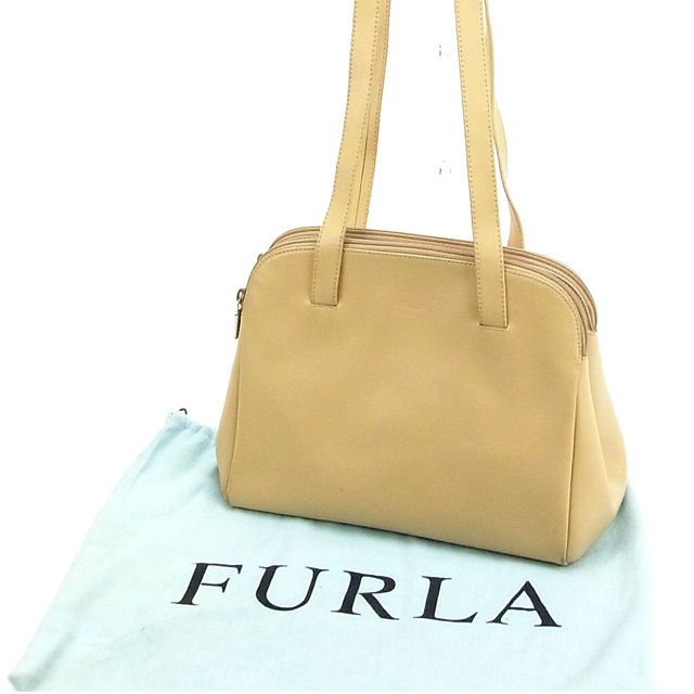 【新生活応援★29％OFFクーポン】フルラ Furla ショルダーバッグ ベージュ レディース 中古 ブランド ハイブランド ヴィンテージ