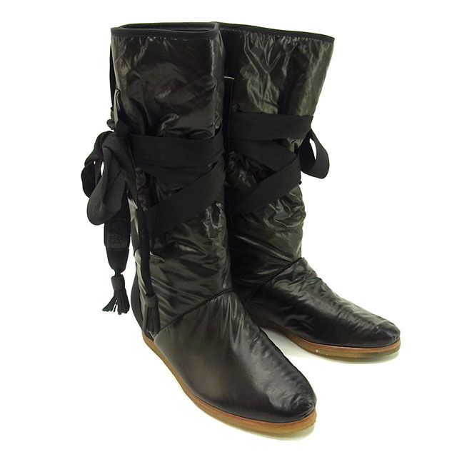【Fashion Special Fair★24％OFFクーポン】シーバイクロエ SEE BY CHLOE ブーツ レースアップ ♯38 ミドル丈 ブラック レディース 中古 ブランド ハイブランド ヴィンテージ 12,721円
