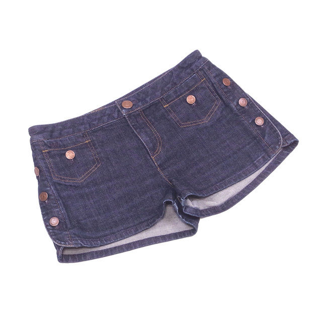 【Fashion Special Fair★24％OFFクーポン】マークバイマークジェイコブス MARC BY MARC JACOBS パンツ デニム ♯2サイズ ショート インディゴネイビー系 レディース 中古 ブランド ハイブランド ヴィンテージ