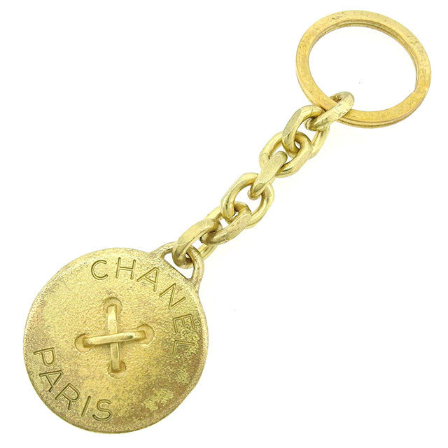 【百貨店SALE★最大限度50％OFF】シャネル CHANEL キーホルダー 名取り草画題 ゴールド レディース 中古 ブランド名 ご機嫌ブランド名 ヴィンテージ