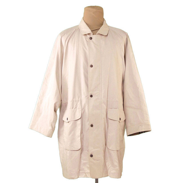 【お買い物マラソン★30％OFFクーポン】バーバリー BURBERRY トレンチコート シングルボタン＆ファスナー ♯3Lサイズ ベージュ×ブラウン レディース 中古 ブランド ハイブランド ヴィンテージ