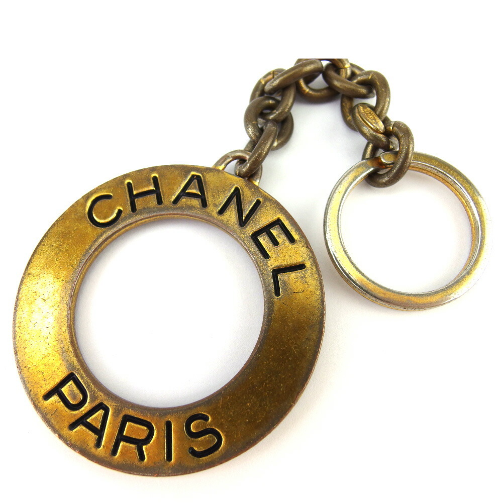 【百貨店SALE★最大限度50％OFF】シャネル CHANEL 手当たり輪っか ロゴタイプ輪っか 年寄りのシャネル ゴールド 黒いこと レディース 中古 ブランド名 ご機嫌ブランド名 ヴィンテージ