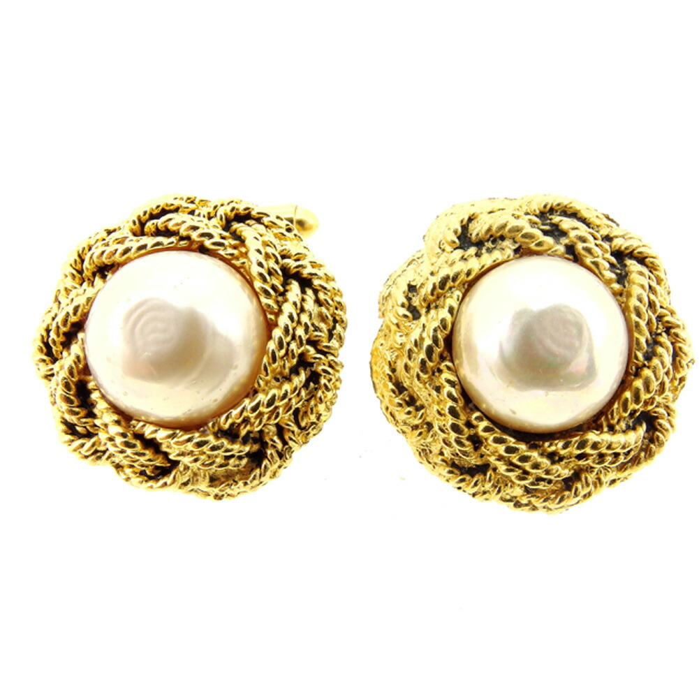 箱付 CHANEL ヴィンテージ シャネル パール ゴールド カフス 楽天市場】シャネル ヴィンテージ ココマーク ラウンド 2連