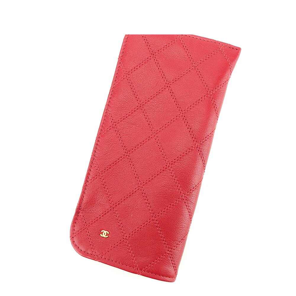 CHANEL / シャネル ■メガネケース ココマーク ソフトレザー レッド CHANEL / シャネル □メガネケース ココマーク ソフトレザー レッド