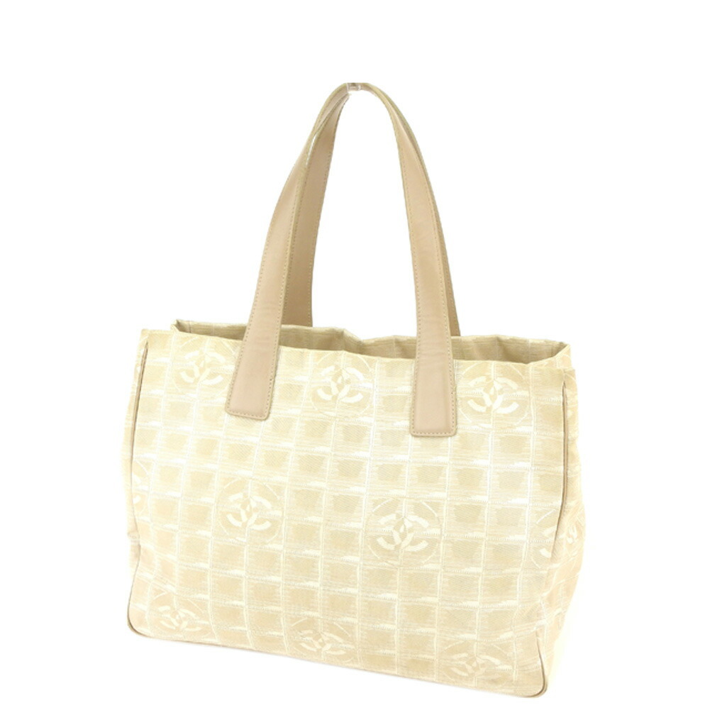 【お買い物マラソン★30%OFFクーポン】シャネル CHANEL トートバッグ ニュートラベルライン ニュートラベルライントートMM ベージュ レディース 中古 ブランド ハイブランド ヴィンテージ|ブランドデポ