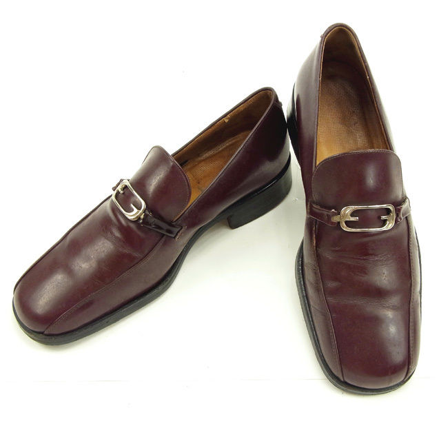 【お買い物マラソン★30％OFFクーポン】グッチ ローファー レザー レディース 中古 GUCCI ブランド ハイブランド ヴィンテージ｜ブランドデポ