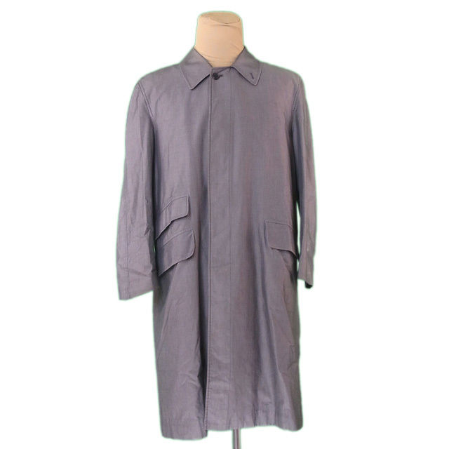 【決算前SALE★50％OFFクーポン】バーバリー トレンチコート ステンカラー シングル グレー レディース 中古 BURBERRY ブランド ハイブランド ヴィンテージ