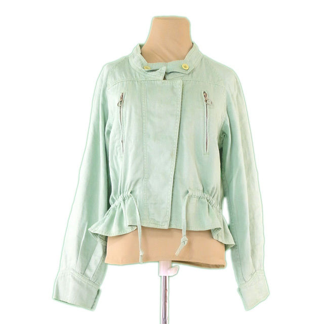 【百貨店SALE★最大限度50％OFF】クロエ 余分の物アウター ライダース ♯36大きさ 緑であること レディース 中古 Chloe ブランド名 ご機嫌ブランド名 ヴィンテージ