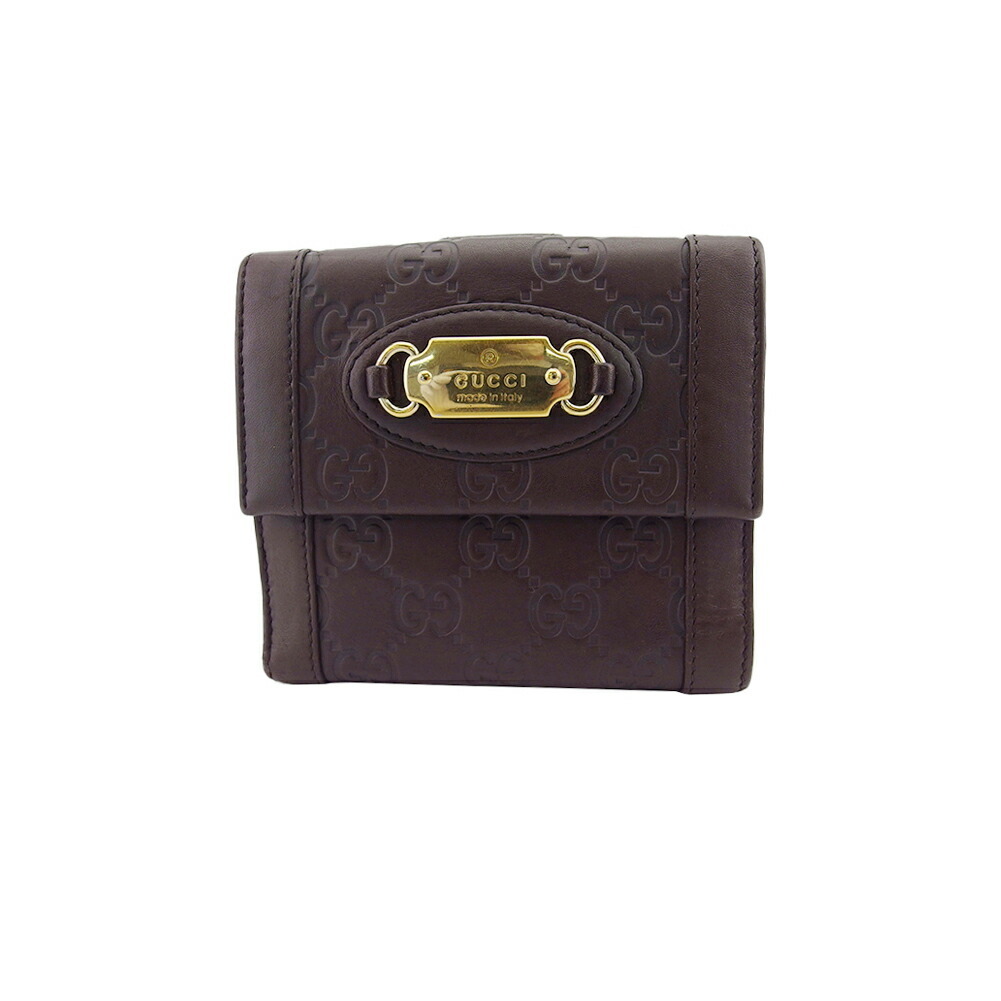【土日BIG SALE★27％OFF引き換え証】グッチ グッチシマ ロゴタイプ本塁 赤銅色 ゴールド レディース 中古 GUCCI ブランド名 ご機嫌ブランド名 ヴィンテージ