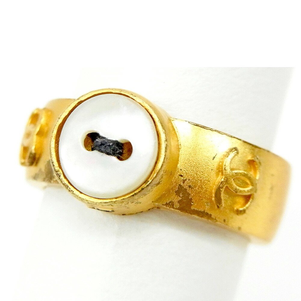 【お買い物マラソン★30％OFFクーポン】シャネル ボタン #13号 ゴールド レディース 中古 CHANEL ブランド ハイブランド ヴィンテージ
