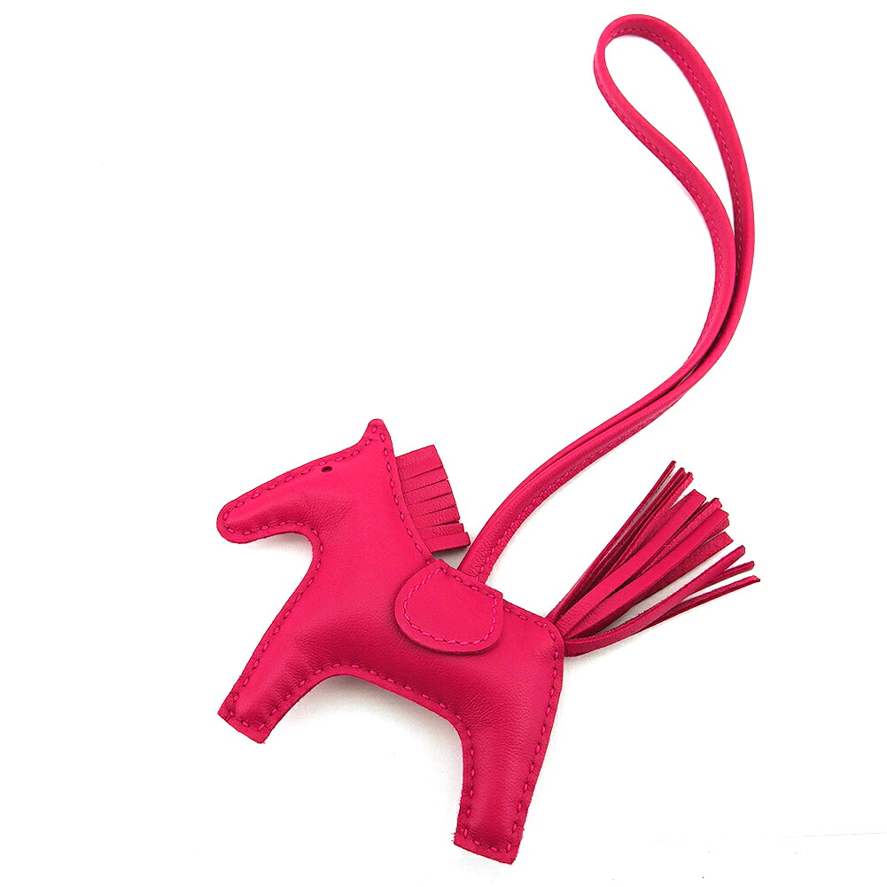 【月入れ替わり大売り出し★29％OFF引き換え証】エルメス キーホルダー ロデオチャームPM さくら色メキシコ合衆国 (さくら色) レディース 中古 HERMES ブランド名 ご機嫌ブランド名 ヴィンテージ