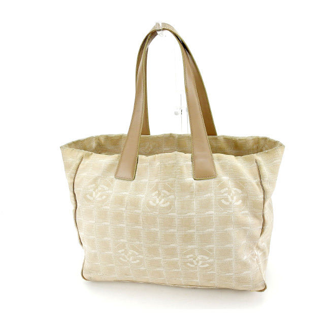 【お買い物マラソン★30％OFFクーポン】シャネル トートバッグ ニュートラベルライン トートMM ベージュ レディース 中古 CHANEL ブランド ハイブランド ヴィンテージ 33,042円