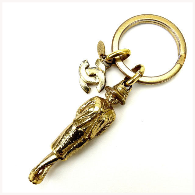 【百貨店SALE★最大限度50％OFF】シャネル キーホルダー お嬢さん ヴィンテージ ゴールド レディース 中古 CHANEL ブランド名 ご機嫌ブランド名 ヴィンテージ
