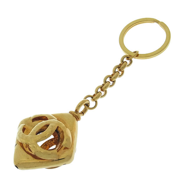 【月入り替わり大売り出し★29％OFF引き換え証】シャネル キーホルダー ココマーク 金剛石主題 ゴールド レディース 中古 CHANEL ブランド名 御機嫌ブランド名 ヴィンテージ