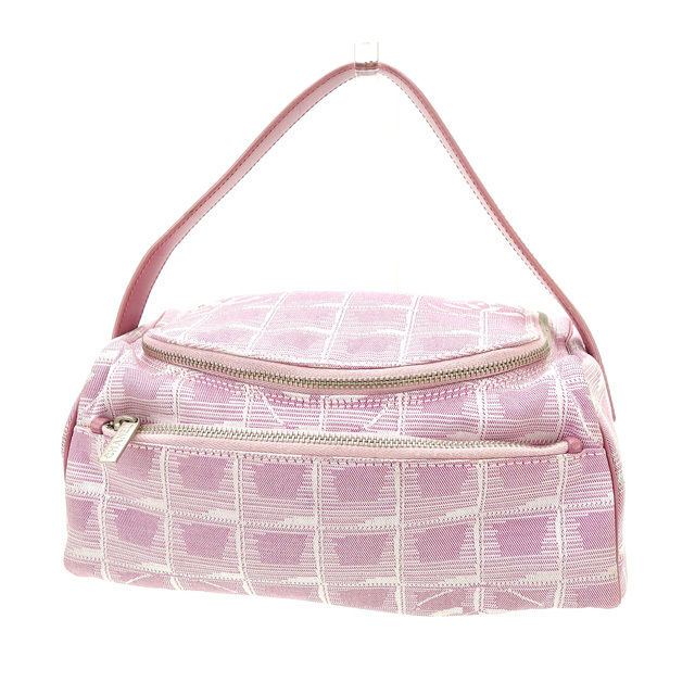 【新生活応援★29％OFFクーポン】シャネル ハンドバッグ ニュートラベルライン ピンク レディース 中古 CHANEL ブランド ハイブランド ヴィンテージ