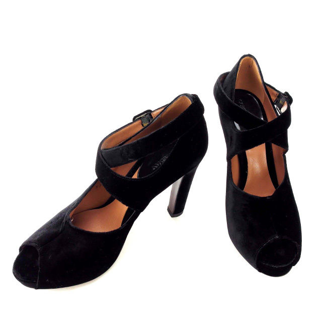 【Fashion Special Fair★24％OFFクーポン】アルマーニ パンプス ブラック レディース 中古 ARMANI ブランド ハイブランド ヴィンテージ 23,442円