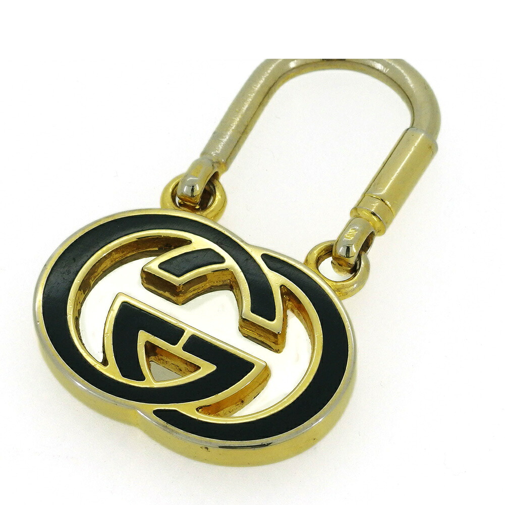 【Fashion Special Fair★24％OFFクーポン】グッチ キーリング ダブルG インターロッキングG ゴールド グリーン レディース 中古 GUCCI